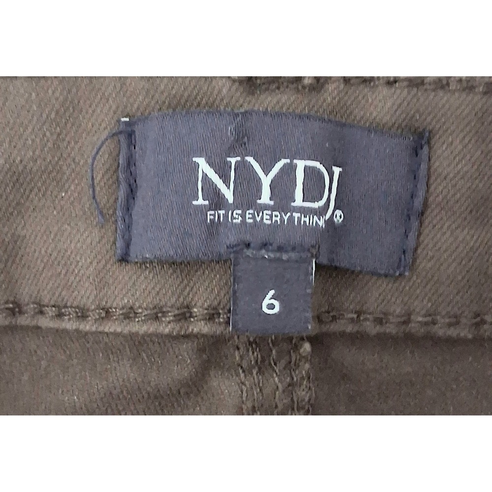 NYDJ Billie Mini Bootcut Jeans Women's Size 6 Brown Stretch Lift Tuck Pre-owned - Picture 3 of 14
